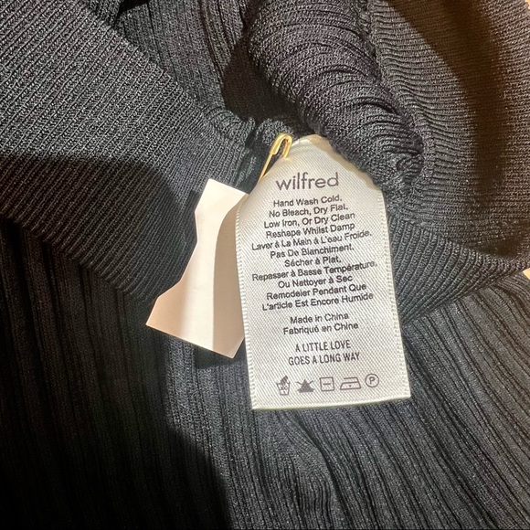 Aritzia Wilfred Long Black Pencil Skirt New 32” inch length - Picture 6 of 6